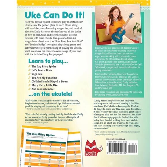 Kids' Guide to Learning the Ukulele: 24 Songs to Learn and Play (Happy Fox Book) - Picture 2 of 8